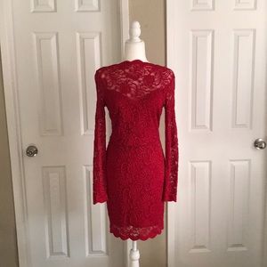 Bebe Lace Mini Dress
